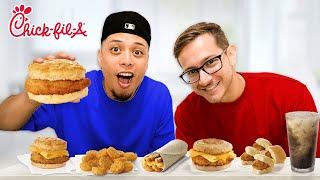 Eating the ENTIRE Chick-Fil-A Breakfast Menu!