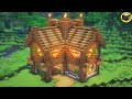 Minecraft: How to Build WOODEN House|Simple House Tutorial