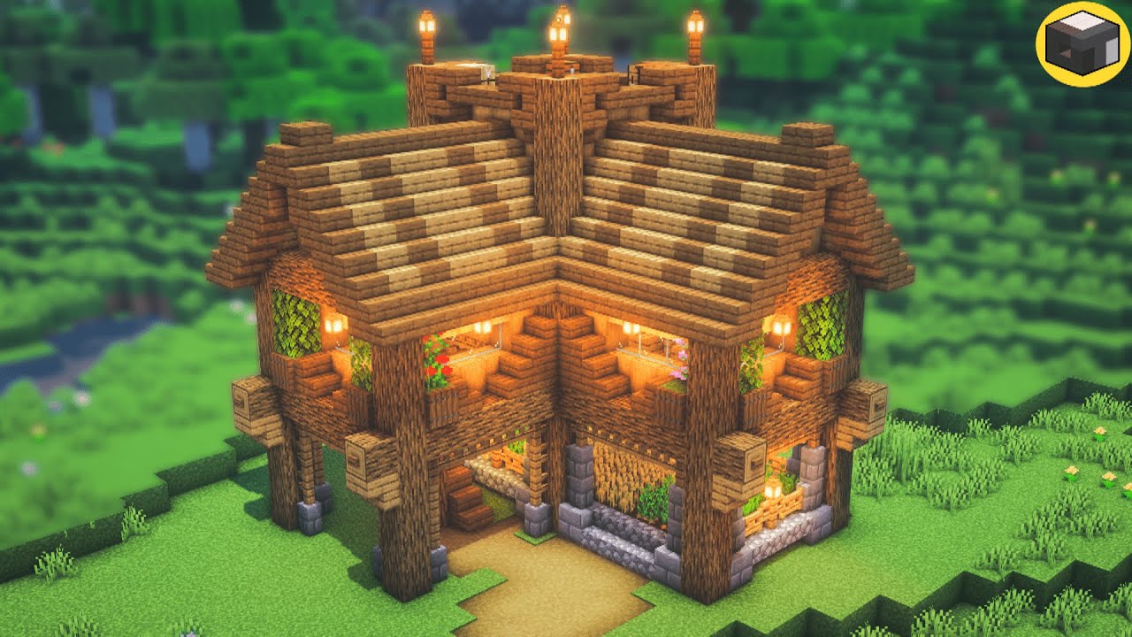Minecraft: Casa de Madeira Simples/Simple Wooden House #minecraft #tut