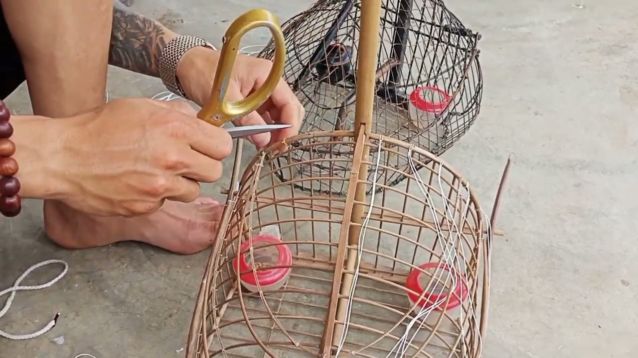 Cách đan lưới lồng bẫy chim nhanh nhất hiệu quả nhất dễ làm nhất/DŨNG TRẦN/2021