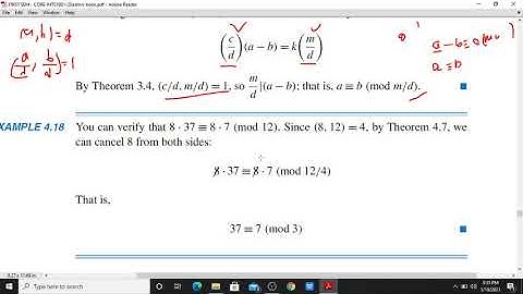 Calicut University - Sem 1 - Core Mathematics - Congruence - Part 7.