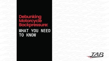 Debunking Motorcycle Backpressure: What you need to know