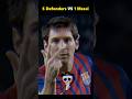 5 Defenders VS 1 Messi. The Unbelievable Solo Goal. #shorts #youtubeshorts #messi