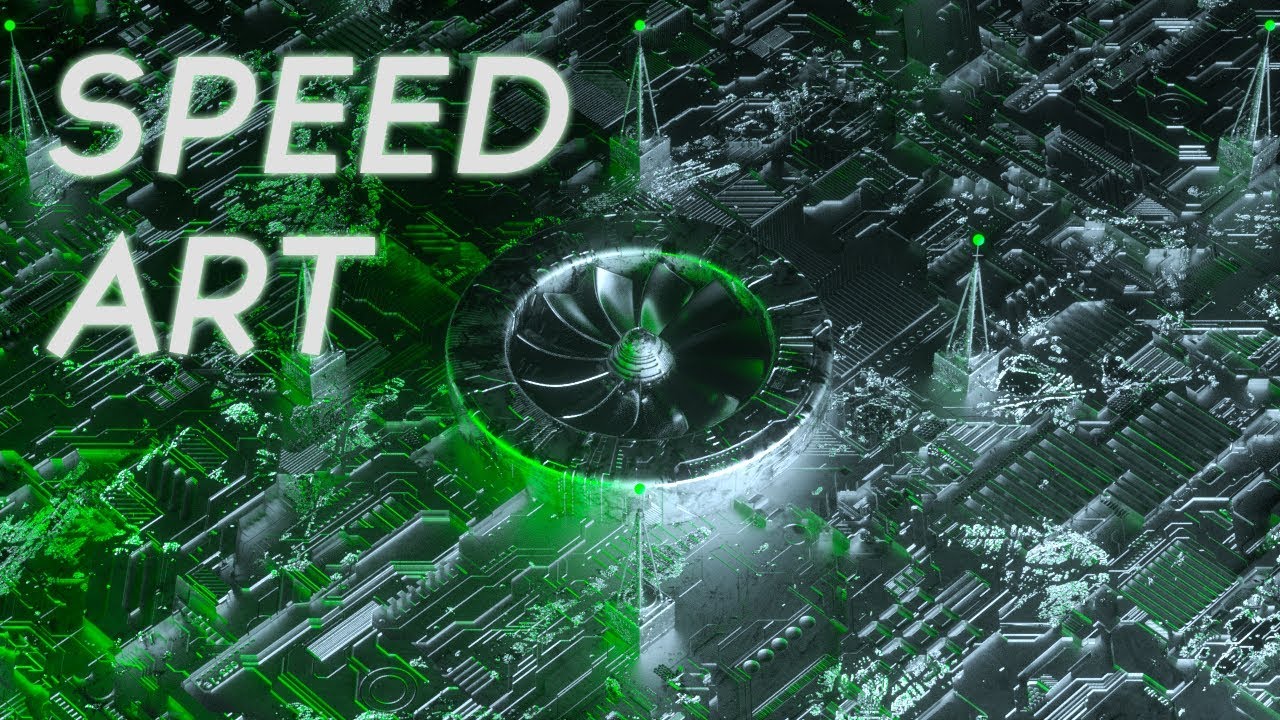 Speed Art [CINEMA 4D] - Tech_Fan - 3D Render