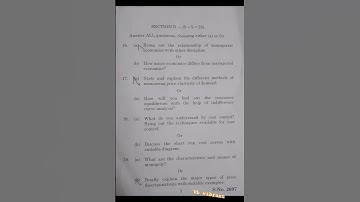 #Model question paper #mcom #managerialeconomics