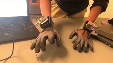 Wireless MIDI Gloves Demo video