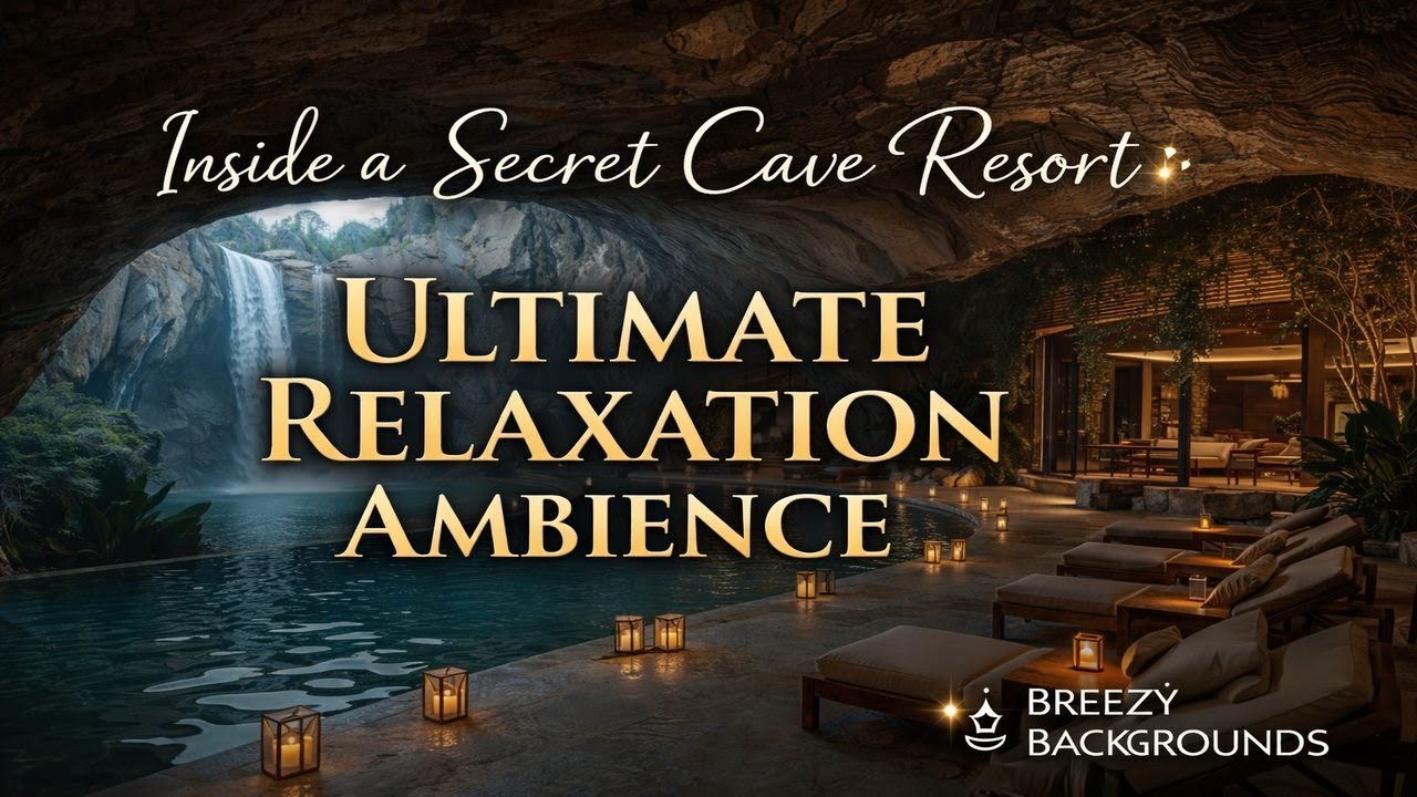 Inside a Secret Cave Resort ✨ Ultimate Relaxation Ambience