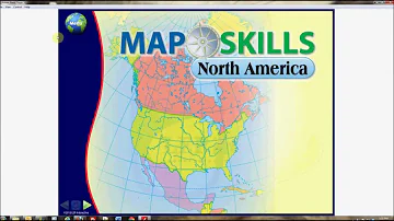 Map Skills: North America Interactive Whiteboard Software