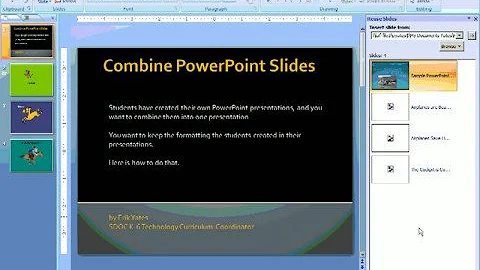 Combine PowerPoint 2007 Slides from Different Presentations