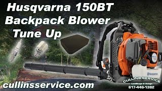Leaf Blower Tune Up Maintenance Husqvarna 150bt by Cullins Service