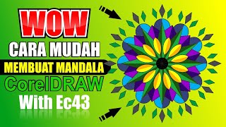 Tutorial CorelDRAW | Tips & Trik CorelDRAW | Cara Membuat MANDALA