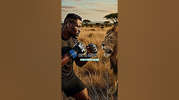 Francis Ngannou has never seen a Lion 🦁.#ufc #boxing #mma #combatsport #shorts #francisngannou