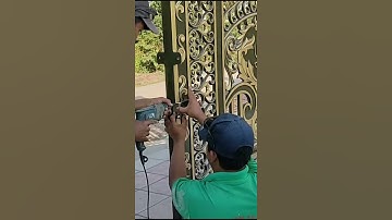 Lắp ổ khóa Cổng Nhôm Đúc Hợp Kim