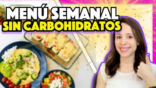 🔥 MENÚ SEMANAL bajo en carbohidratos (KETO) 🔥 Recetas fáciles y rápidas ✅