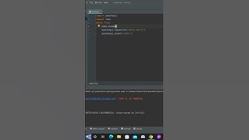 Creating A ChatBot Using Python -#shorts