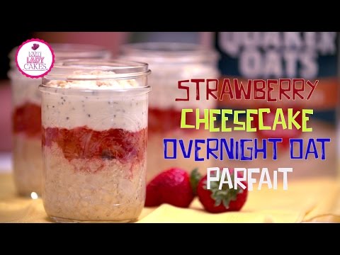 How to make Strawberry Cheesecake Overnight Oat Parfait