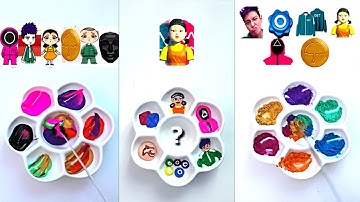 Guess the mixed colors of Squid Game 2 #squidgame2  #colormixed #5colors