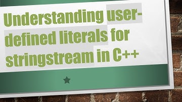 Understanding user-defined literals for stringstream in C++