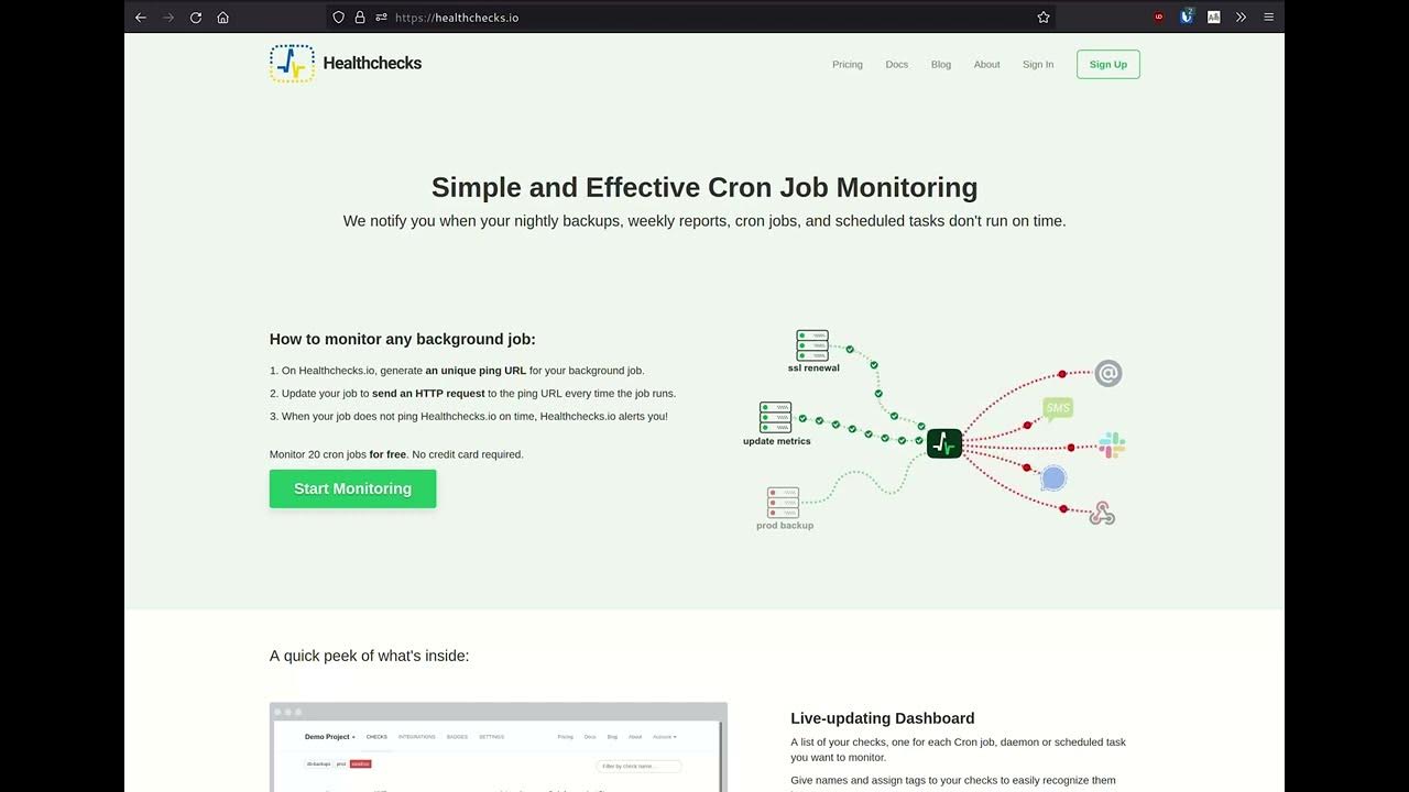 Tips for Using Healthchecks.io (Cron Job Monitoring Service) YouTube