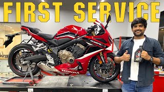 FIRST SERVICE COST of Honda CBR 650R 2021 | Accessories Unboxing and Installation