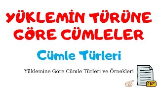Yüklemin Türüne Göre Cümleler Cümle Türleri 4 İsim Cümlesi - Fiil Cümlesi