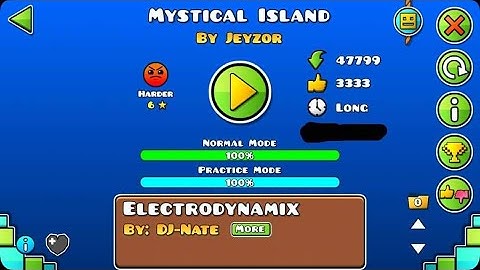 Geometry Dash - Mystical Island by Jeyzor (100% Complete)