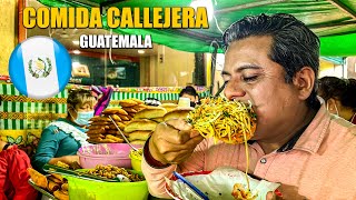 Probando COMIDA CALLEJERA  en GUATEMALA 🇬🇹 | Me SORPRENDI !! 😳