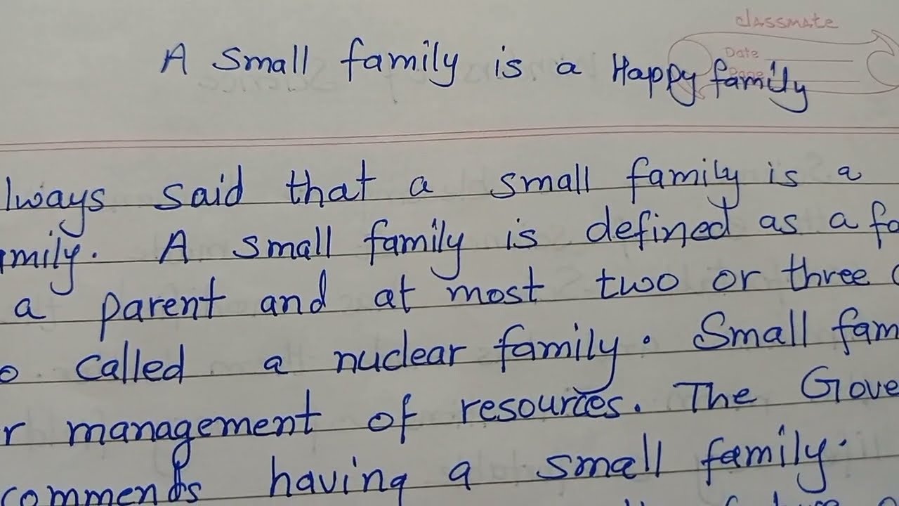 A small family is a Happy Family 