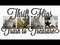 Trash to Treasure || Thrift Store Finds || Painting Metal Items