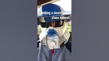 Adding a visors to my clone helmet! #starwars