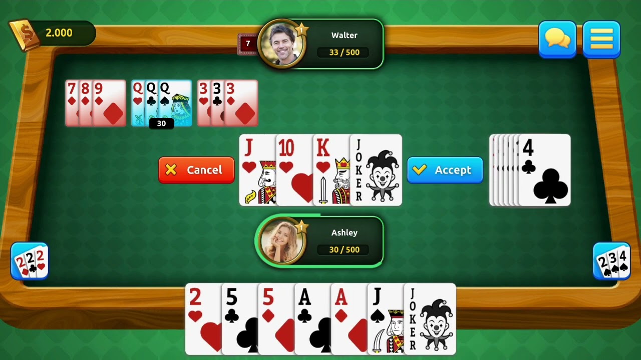 Rummy 500 - Popular card game online! Invite friends and have fun!