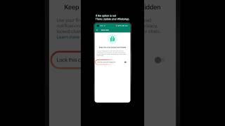 How to Lock your personal Chats in WhatsApp | #whatsapp screenshot 1