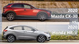 2020 Mazda CX-30 vs 2020 Honda HR-V (technical comparison)