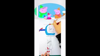 小猪佩奇简笔画-#育儿简笔画#亲子简笔画#早教动画#小猪佩奇简笔画