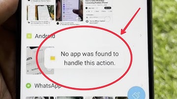 Fix No App was found to handle this action Problem Solve in File Manager