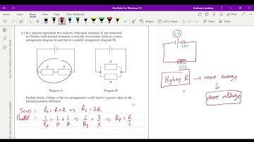 Electromotive force (emf) and Internal Resistance - AS Level Physics - past paper question