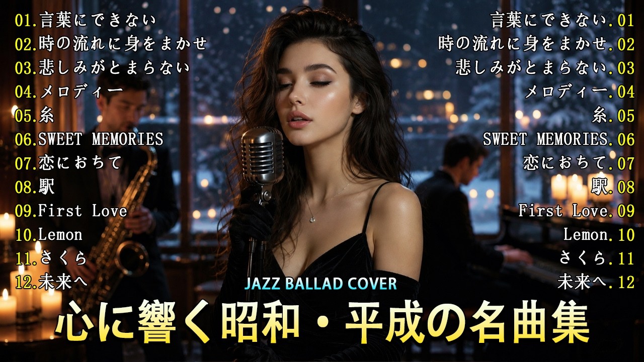 大人のためのジャズカバー | Kazumasa Oda・Teresa Teng・Anri [夜