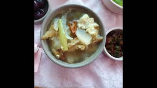 #자칭타칭안장금#북어국#소불고기#새우장#분홍소세지#느타리애호박볶음#예쁘고#맛있는한상차림#세트세트