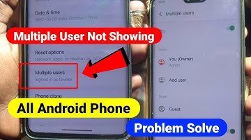 Multiple user not showing | multiple users on android | multiple users | multiple users oppo