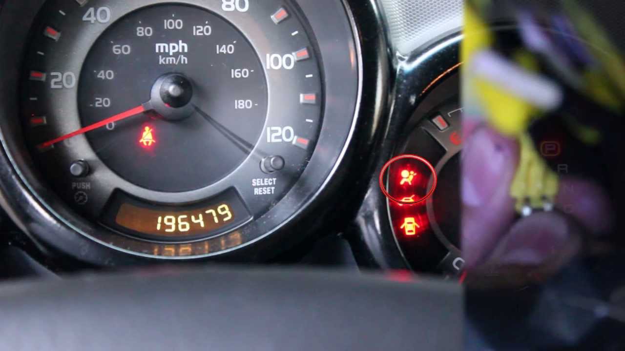 How to turn off the airbag light Honda Element - YouTube
