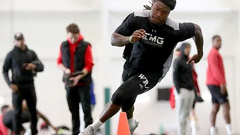 Janarion Grant at Rutgers Pro Day