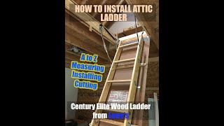 How to Add or Install Wood Attic Ladder - Attic ladder installation by True Grit Development 2,421 views 3 years ago 14 minutes, 28 seconds