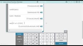 Creating  Lists and Using  List Functionality