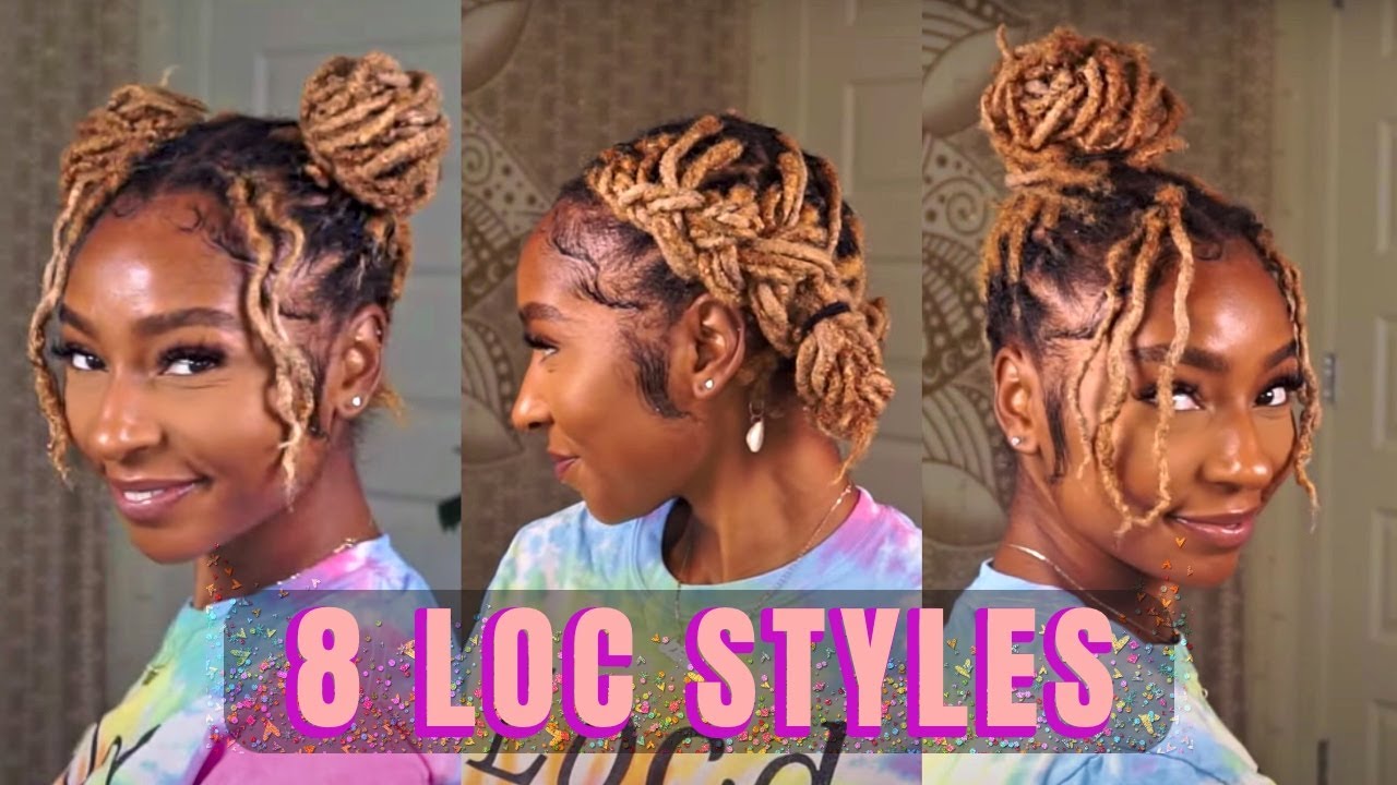 8 Quick & Easy Loc Styles for Short & Medium Length Fine Hair & Thick