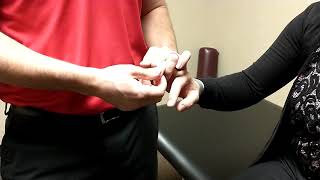 How perform Hoffman's reflex test properly