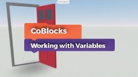 CoBlocks - Working with variables
