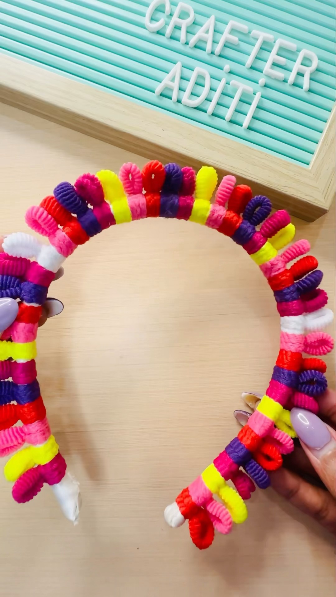 DIY Hairband ? #crafteraditi #handmade #diy #shorts #diyhairband @CrafterAditi