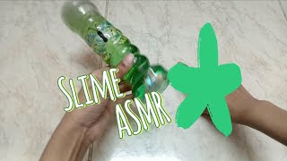 sweet avacado green slime Asmr (with music) slime video |ThatHijabi |kids slime videos