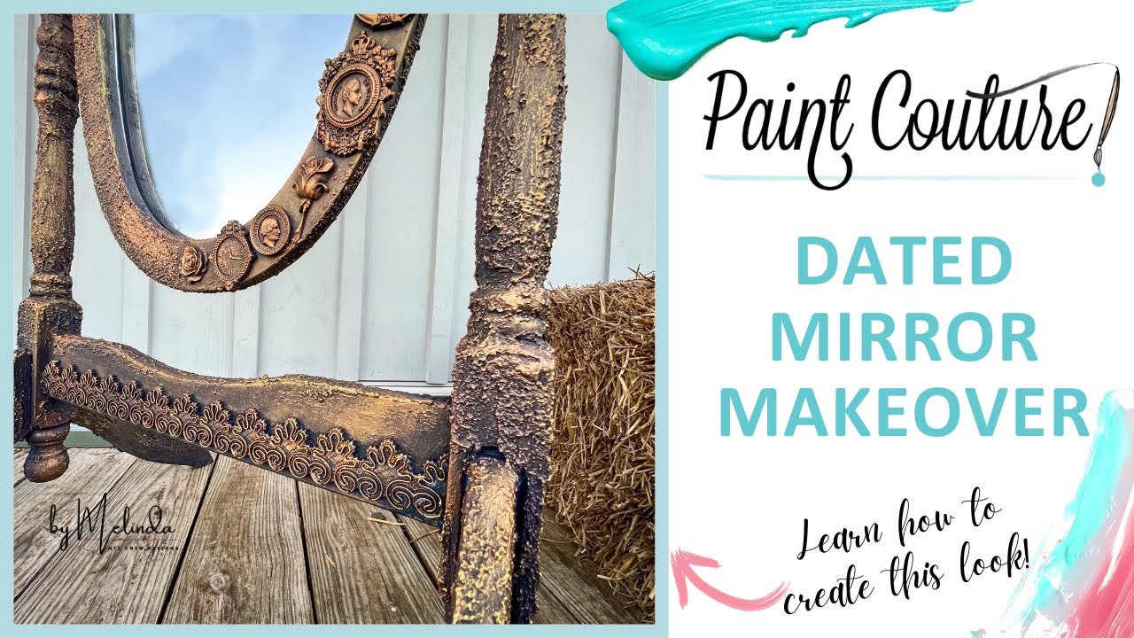 Thrift Store Mirror Makeover: How to Make an Easy and Cheap Mirror - See  More Makeovers on Duct Tape and Denim