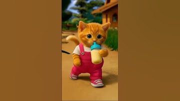 Cutest 3D Cat Ever?! 🐱✨ | Adorable Animation Moments #Shorts #3danimation #love #3dmodeling #cute